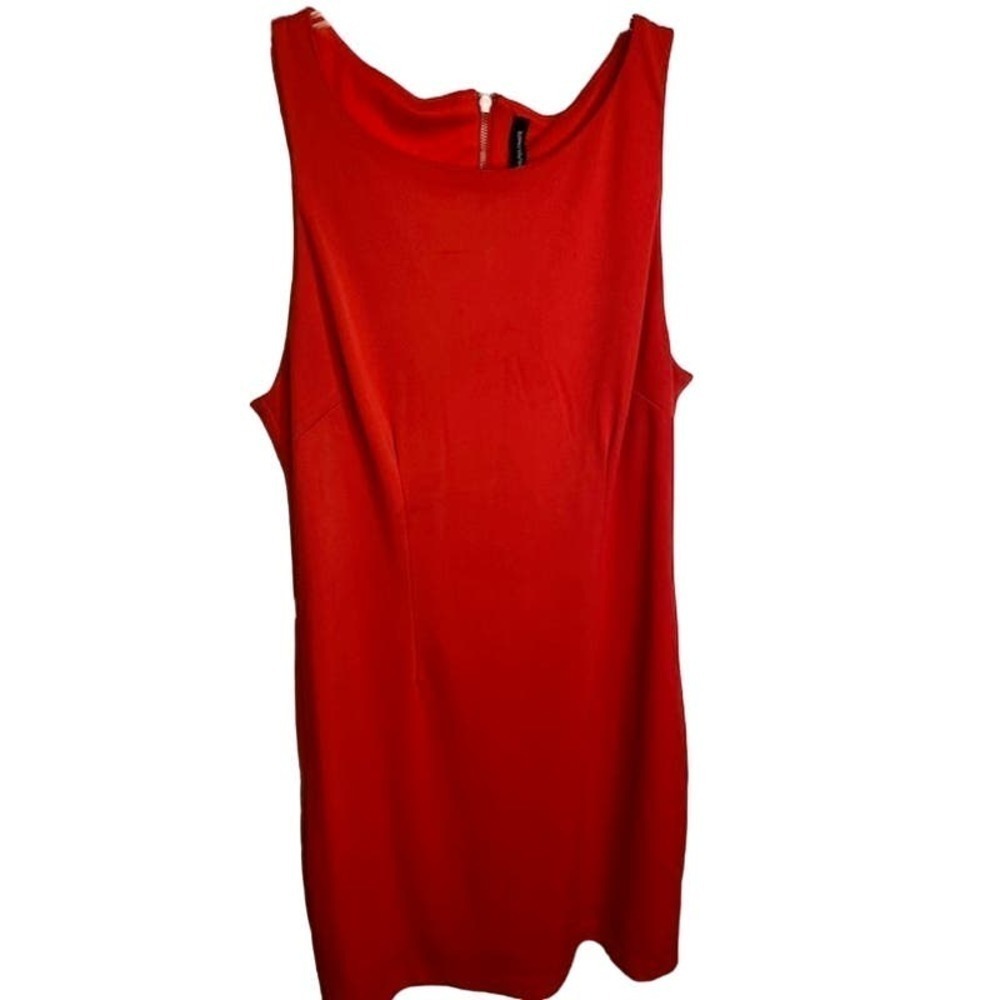 W118 by Walter Baker red-orange sleeveless Lined dress-size M‎